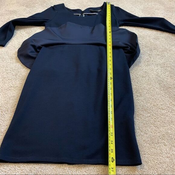 ALICE + Olivia Employed Navy blue peplum dress 10 - Picture 12 of 13